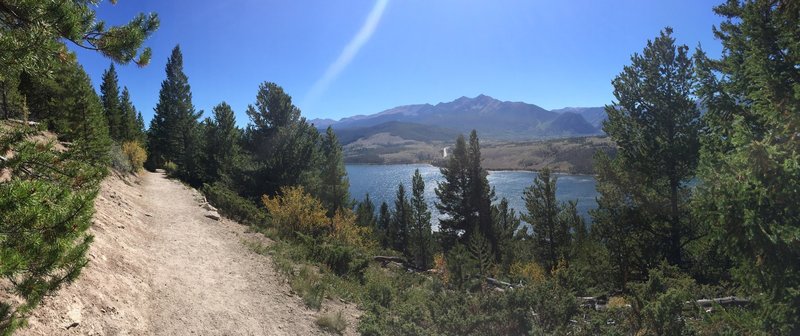 Beautiful views of Dillon Reservoir and the nearby peaks.