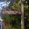 AT Sign (looking north): Appalachian Trail - Fox Gap PA to Columbia Gas Pipeline