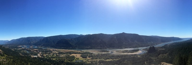 View of the Columbia River Gorge from Hamilton Mountain.