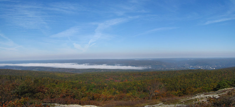 Looking out on the Delaware River Valley.