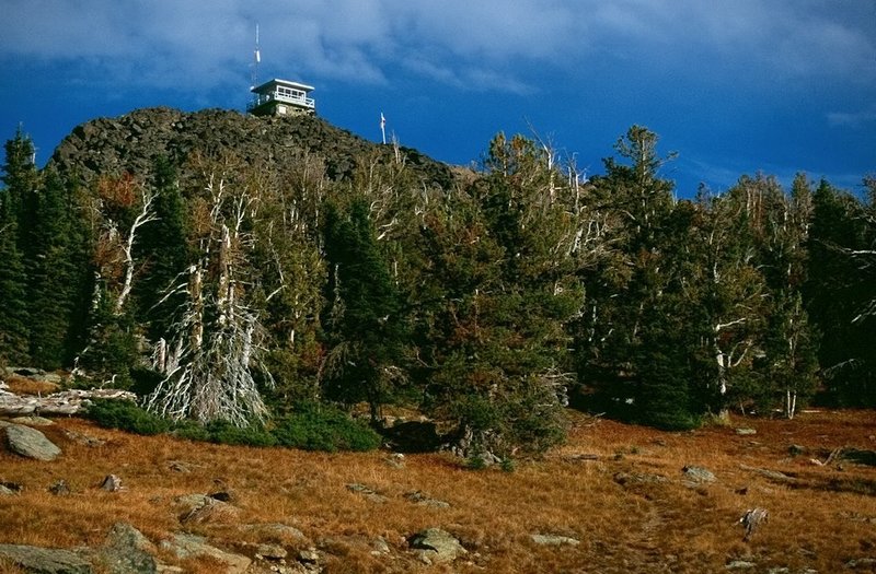 Heavens Gate Lookout from the trail.