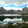 Beautiful reflection in Upper Titcomb Lake.