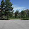 Rendija Canyon Trailhead looking north towards Guaje Mountain.