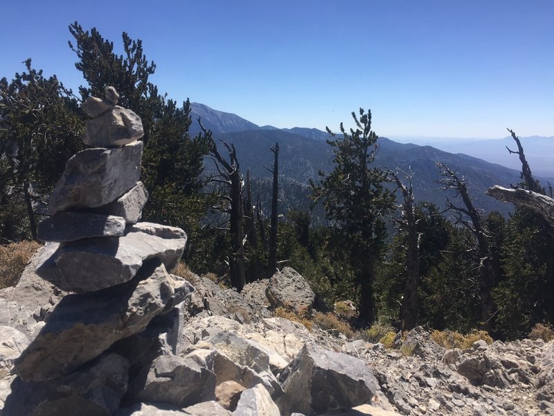 Cairns at Bonanza Peak.