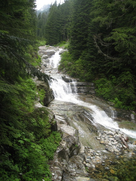 Denny Creek cascades.