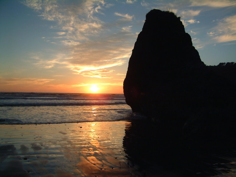 Sunset from Ruby Beach.