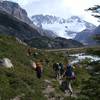 Heading up the trail past Piedra del Fraile.