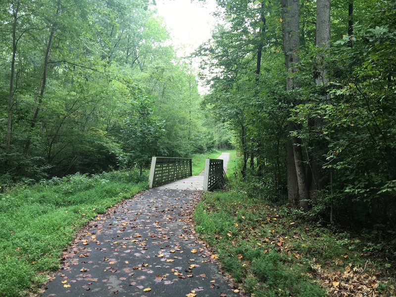 Bridge over small stream.