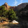 Upper Dark Canyon and a campsite for the night. with permission from AcrossUtah