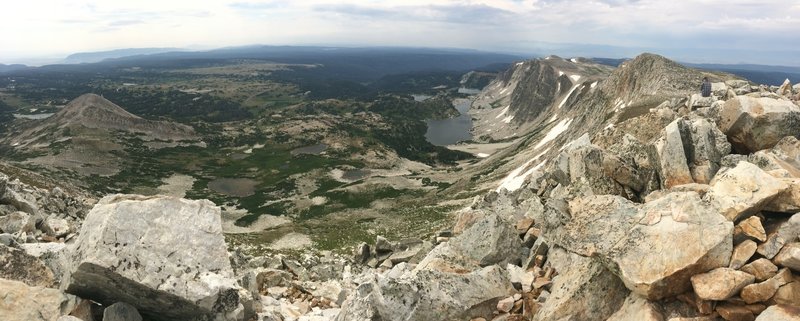 View from the top of Medicine Bow Peak.