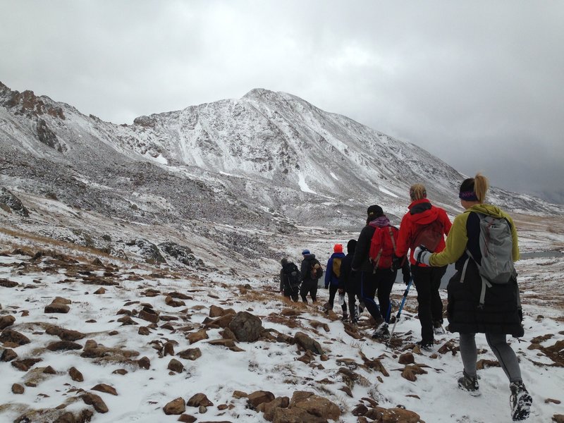 Beginning the descent to Independence Lake.