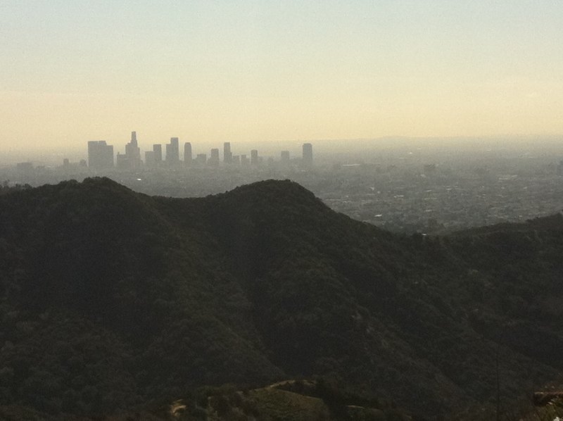 LA skyline from Mt. Lee Drive.