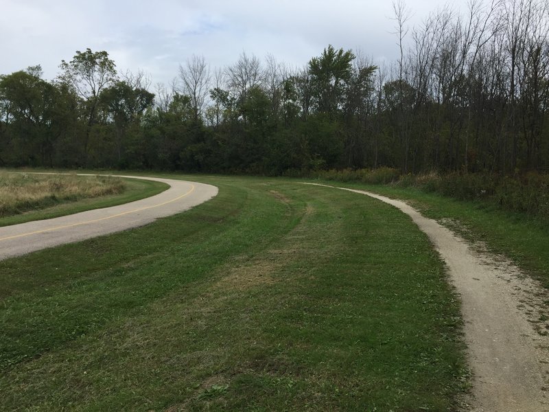 About two miles in, the Yellow Loop parallels the greenway quite a bit.