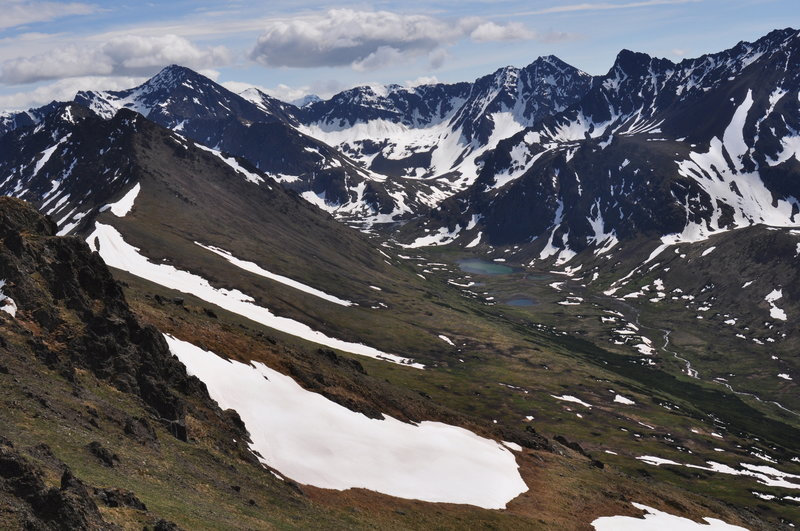 Looking deeper into the mountains.