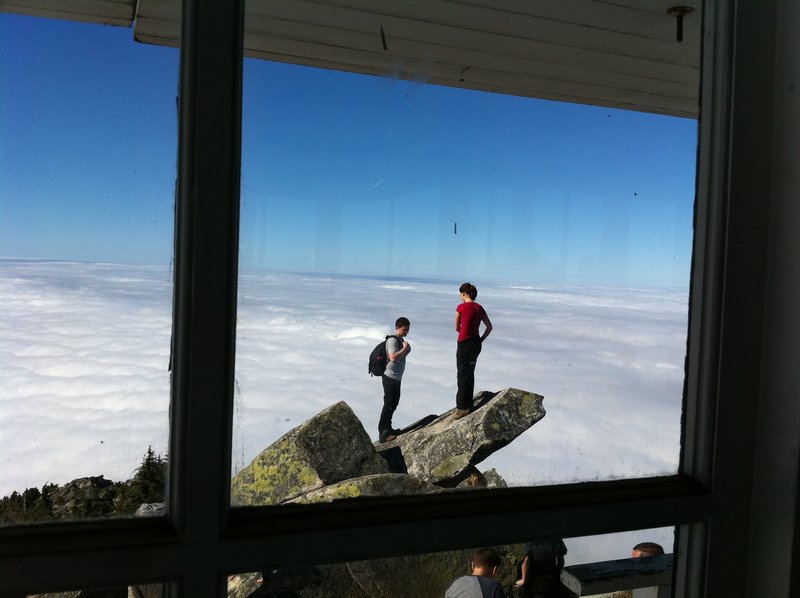 From the fire lookout on Mount Pilchuck.