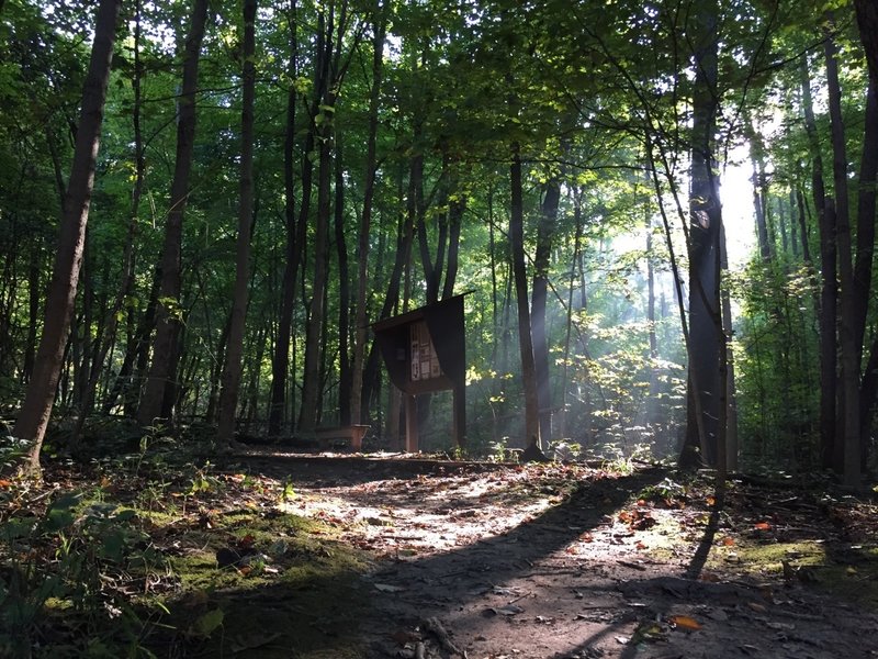 The entrance to the park.