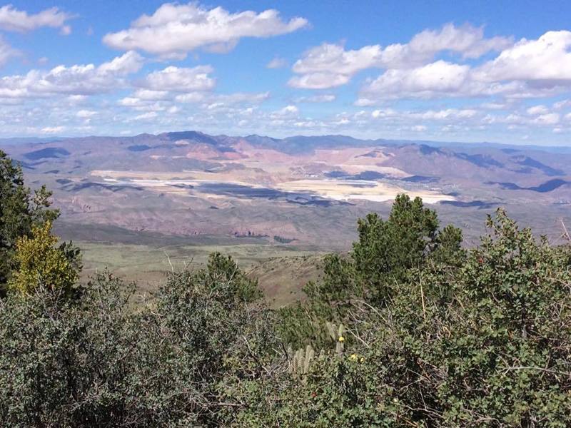 This is at the top of Guthrie Peak overlooking the Freeport copper mine in Morenci.