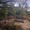 Nice bench in the shade to take a breather and hydrate.