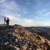 The view of the top with the Tetons in the background to the north.