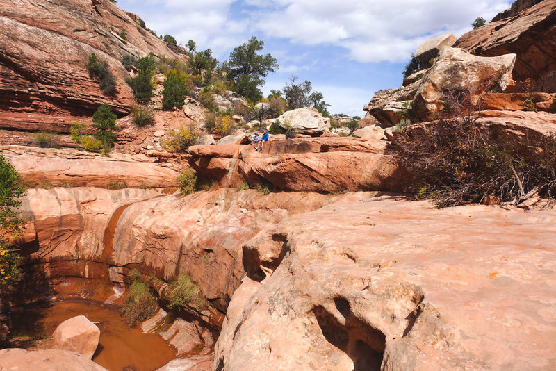 Beautiful canyon leading to Anasazi ruins.