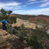 Looking down into the canyon from Posey Trail.