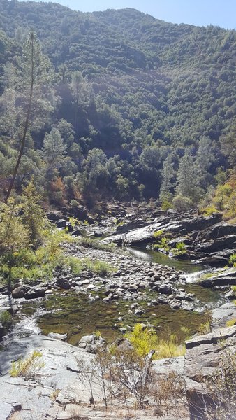 View to the southwest on Hites Cove Trail in the fall.