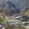 View to the southwest on Hites Cove Trail in the fall.