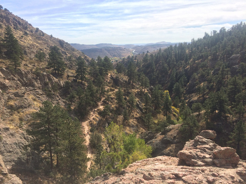 Trail back from Horsetooth Falls.