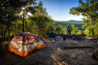Viewpoint and suitable backpacking campsite off the River to River trail. (Very close to trail, unfortunately).