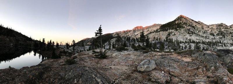 Sunset at Upper Caribou Lake