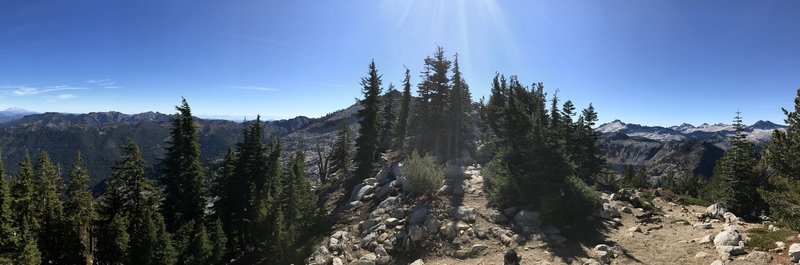 360 view from pass on Old Caribou Trail.