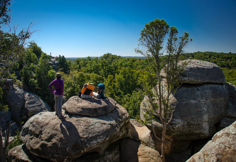 Looking out into the Garden of the Gods wilderness area.