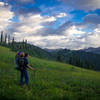 Taking in the views along Cady Ridge.