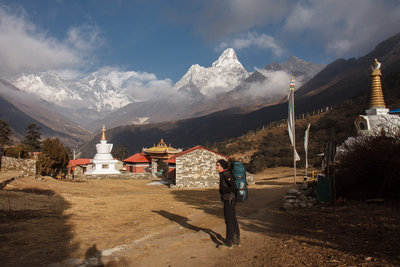 Just climbed up to Tengboche.