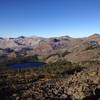 View from Mount Tallac Summit, early October after sunrise.