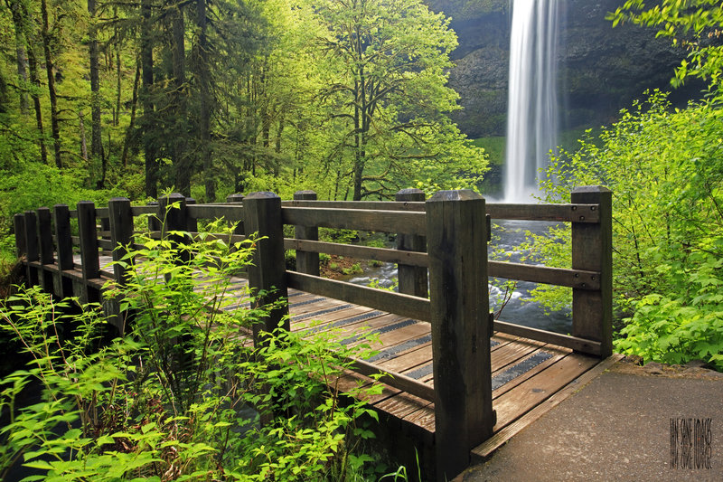 The bridge beneath South Falls.