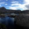 Trying one of the upper pools above Island Lake.