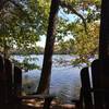 "In Memory of..." A nice place to take a seat and enjoy the lake. About 1/2 way.