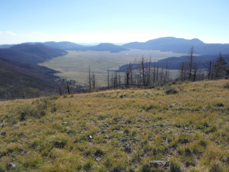 Valles Caldera National Preserve looking west from Pajarito Mountain.