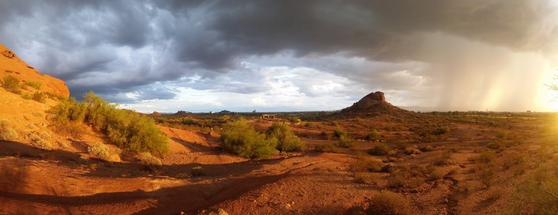 Looking at the Ramada from the Big Butte Loop.