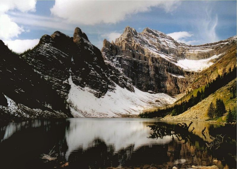 Lake Agnes from teahouse.