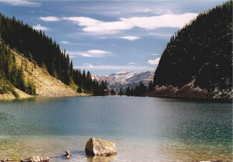 Lake Agnes from west shoreline.