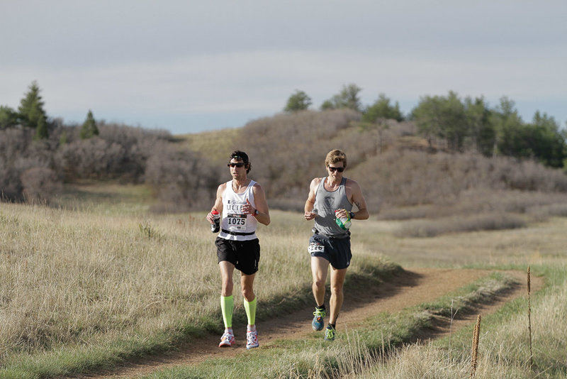 Runners in the Greenland Trail Races.