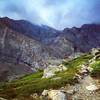 Misty morning on the way to Chasm Lake.