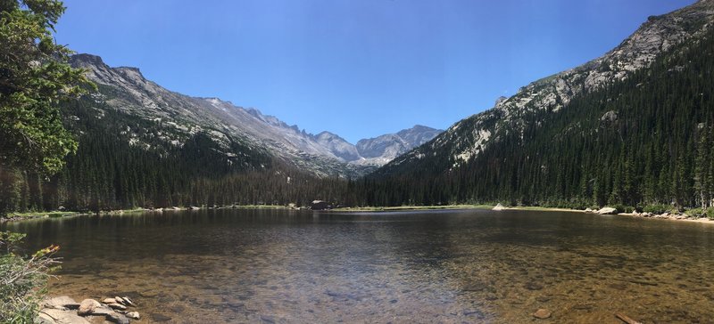 Jewel Lake looking up Glacier Gorge