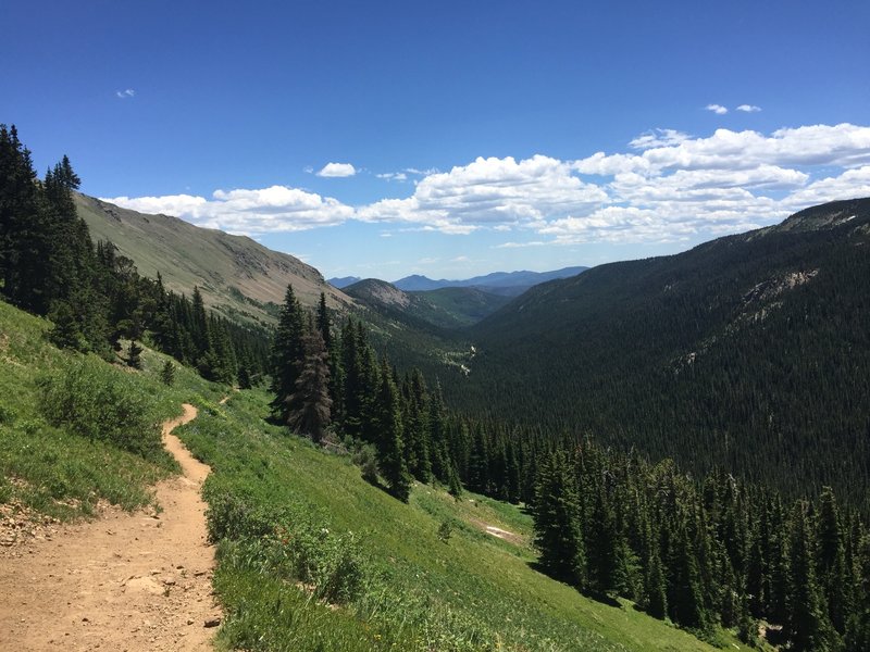 Looking down the valley.