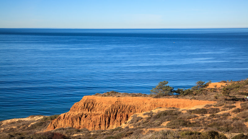 A view from the trails in Torrey Pines State Reserve.