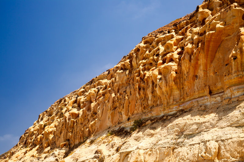 The cliff views from the beach walk back to the lot.