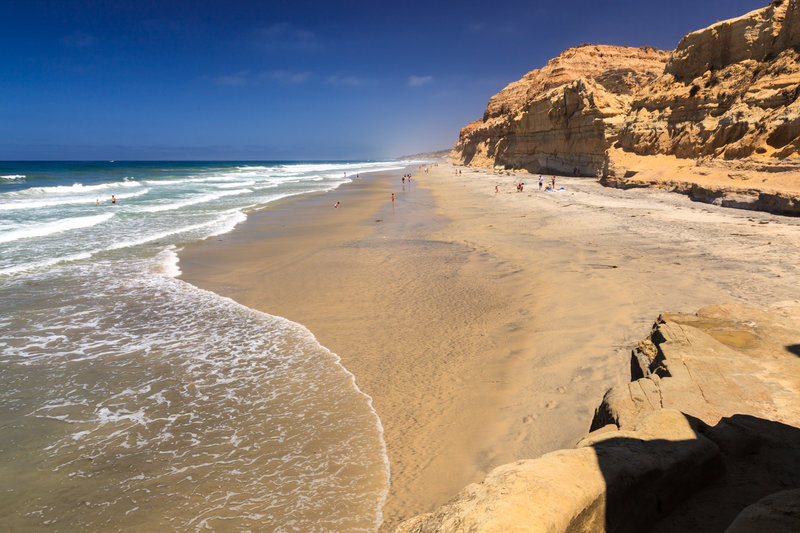 The area of the beach that the Torrey Pines State Reserve trails lead to...