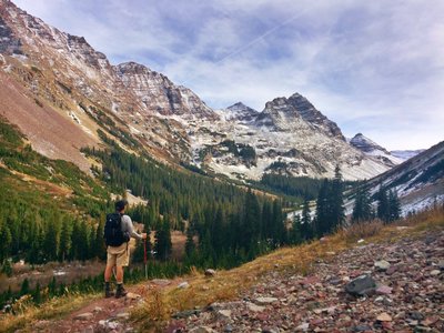 Looking up the West Maroon Valley on a crisp fall afternoon.
